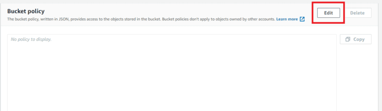Bucket policy aws s3 bucket