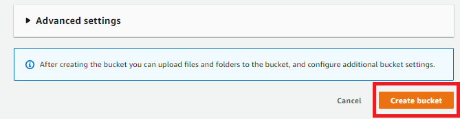 Create bucket aws s3 bucket
