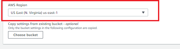 Object region aws s3 bucket